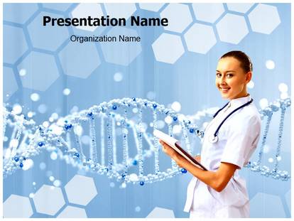 Free Dna Helix Medical PowerPoint Template For Medical PowerPoint