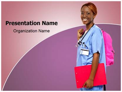 Free Nursing Education Medical PowerPoint Template for Medical