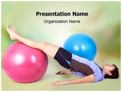 Free Exercise With Ball Medical PowerPoint Template for Medical ...