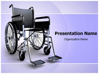 Free Wheelchair Medical PowerPoint Template for Medical PowerPoint  Presentations