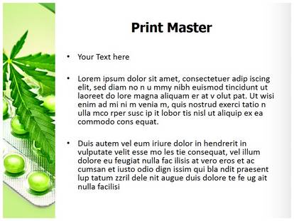 Free Cannabis Sativa Medical PowerPoint Template For Medical PowerPoint ...