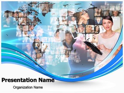 Download Global Communication PowerPoint Template And Design After ...