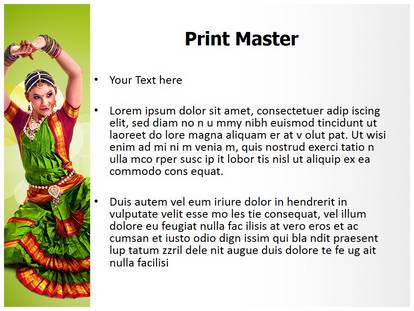 Professional Bharatanatyam Editable PowerPoint Template