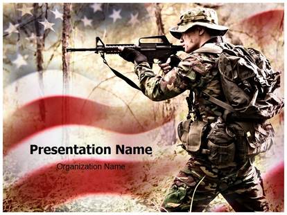 Download American Soldier PowerPoint Template and Design After Upload a ...