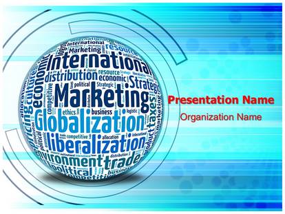 Professional International Marketing Concept Editable PowerPoint Template