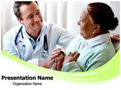 Free Senior Woman And Doctor Medical PowerPoint Template for Medical ...