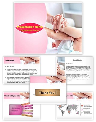 Changing Diaper Editable PowerPoint Template