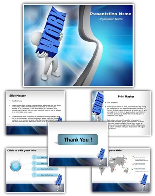 Workplace Work Load Editable PowerPoint Template